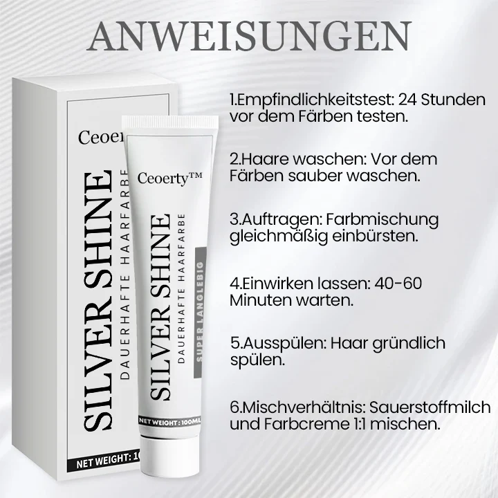 Ceoerty™ Silver Shine Dauerhafte Haarfarbe