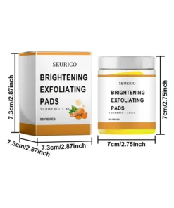 Seurico™ Turmeric Kojic Acid Exfoliating Cleansing Pads