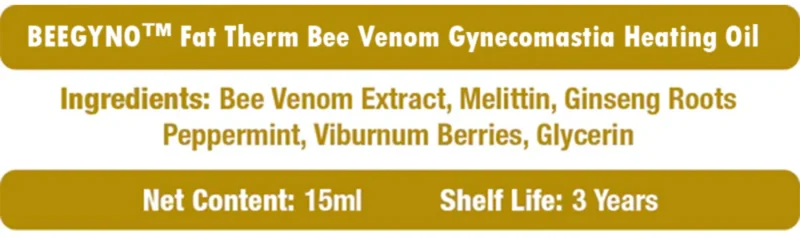 BEEGYNO™ FatTherm Bee Venom Gynecomastia Heating Oil