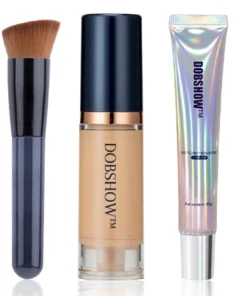 Dobshow Serum Foundation & Sensitive Skin Cream & Pro Angled Brush