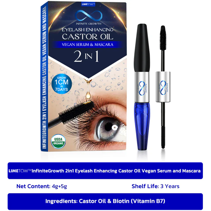 LIMETOW™ InfiniteGrowth 2in1 Eyelash Enhancing Serum and Mascara