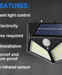 NOWORDUP™ Advanced Solar Security Lights: 128 LEDs, Triple-Mode Sensor