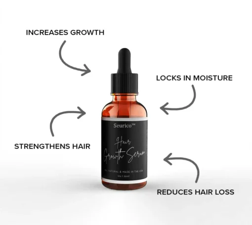 Seurico™Hair Growth Serum Designed for Black Women with Organic Herbs and Natural Vitamin