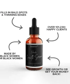 Seurico™Hair Growth Serum Designed for Black Women with Organic Herbs and Natural Vitamin