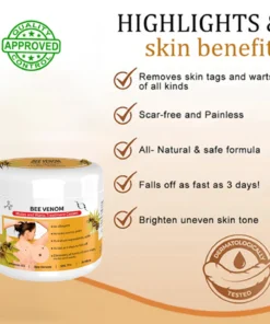 Bee Venom Mole and Wart Treatment Cream