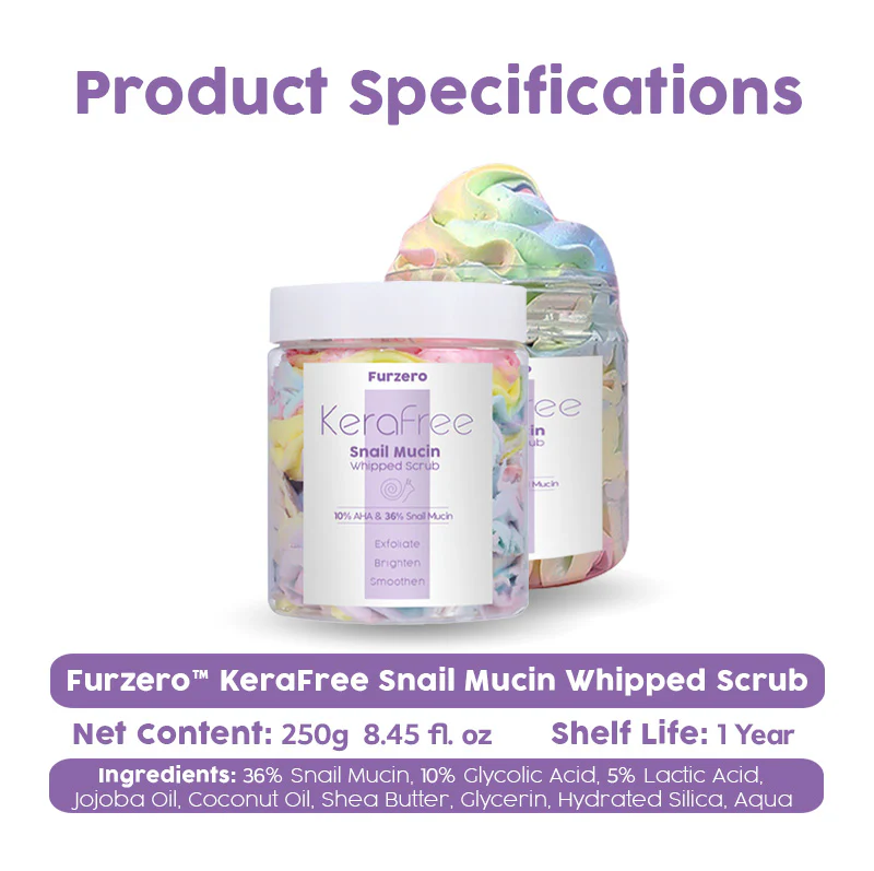 Furzero™ KeraFree Snail Mucin Whipped Scrub