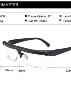 ADJUSTABLE FOCUS GLASSES NEAR AND FAR SIGHT