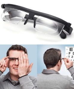 ADJUSTABLE FOCUS GLASSES NEAR AND FAR SIGHT