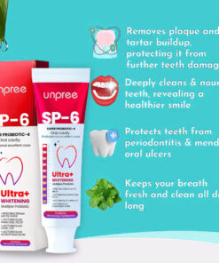 Unpree™ SP-6 Ultra+ Probiotic Whitening Toothpaste