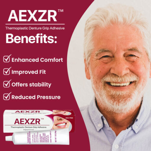 AEXZR™ Thermoplastic Denture Grip Adhesive