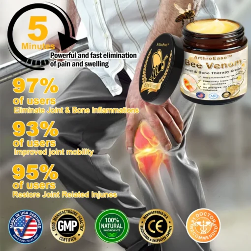 𝐒𝐩𝐳𝐯™ Bee Venom Arthritis Therapy Cream(Specially for older adults & AAOS recommends)