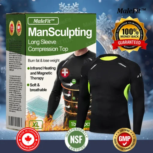 MaleFit™ ManSculpting Long Sleeve Compression Top