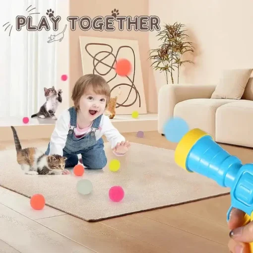 Pet Interactive Plush Ball Shooting Gun - Image 4