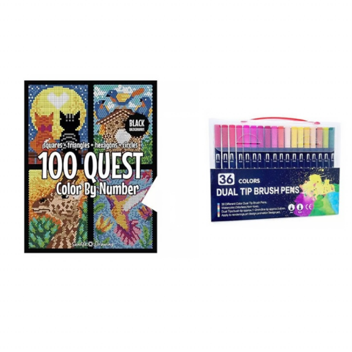 100 QUEST Color by Numbers Book - Image 2