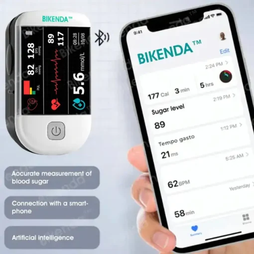 Winter Sale Bikenda™ Next-Generation Intelligent Multifunctional Non-Invasive Laser Blood Glucose Meter - Image 2