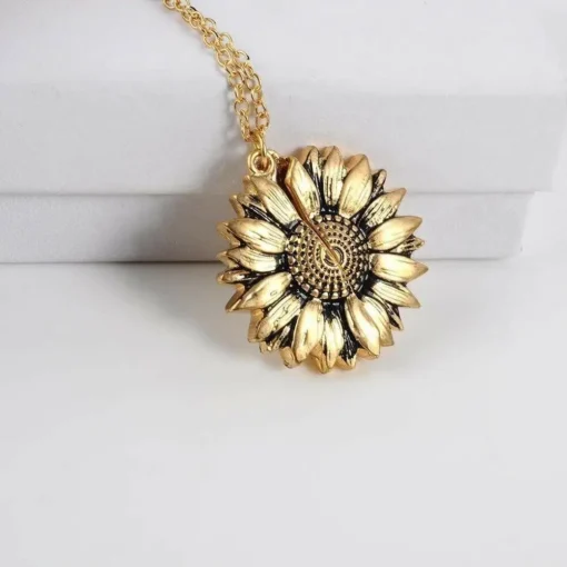 You Are My Sunshine Sunflower Necklace With Gift Box - Image 13