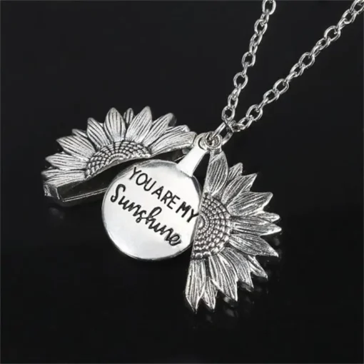 You Are My Sunshine Sunflower Necklace With Gift Box - Image 16