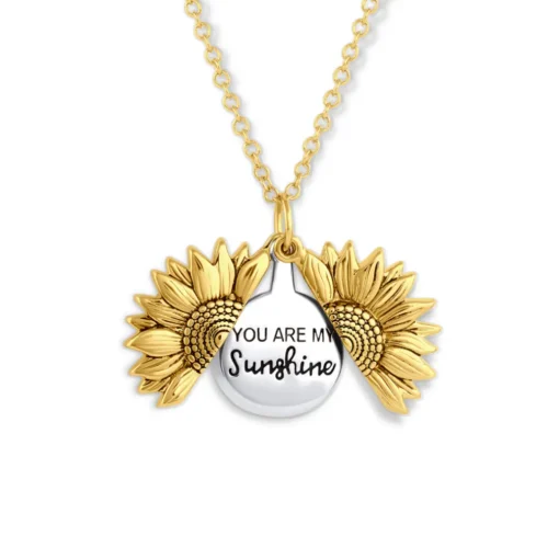 You Are My Sunshine Sunflower Necklace With Gift Box - Image 23