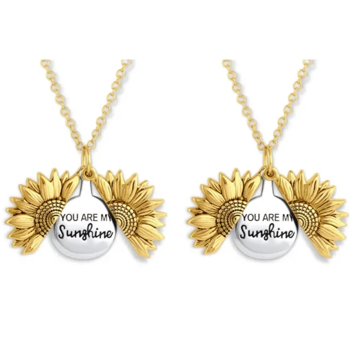 You Are My Sunshine Sunflower Necklace With Gift Box - Image 24